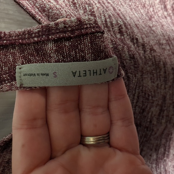 Athleta long sleeve sweater with t-strap crossover back, sz S - Picture 3 of 4